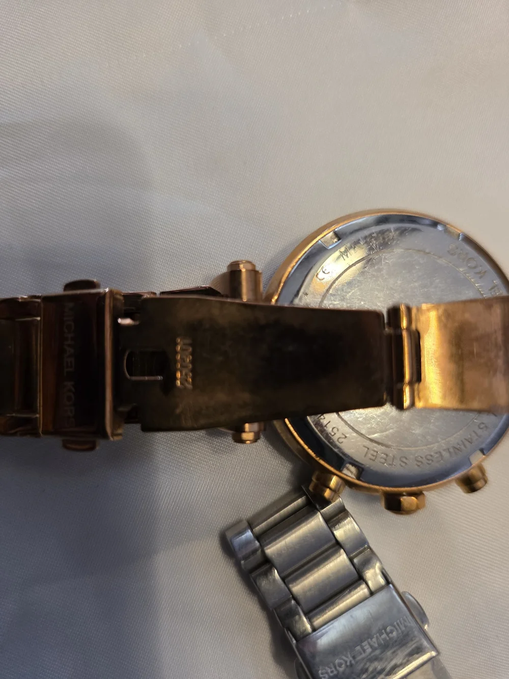 Michael Kors Three Rose Gold and Silver Trio Watch Set